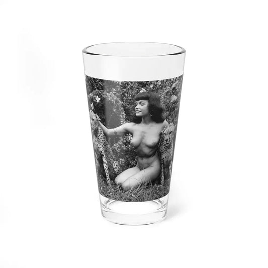 Bettie Page #475 (Vintage Female Icon) Pint Glass 16oz 16oz - Go Mug Yourself