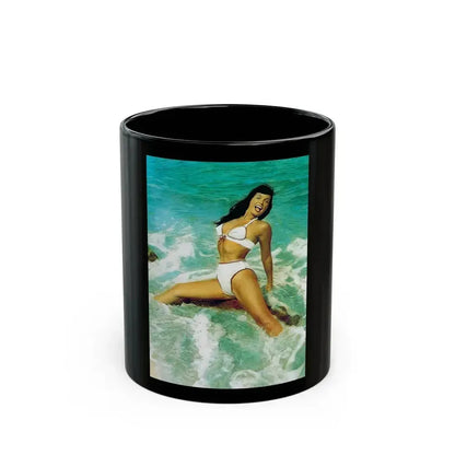 Bettie Page #476 (Vintage Female Icon) Black Coffee Mug 11oz - Go Mug Yourself