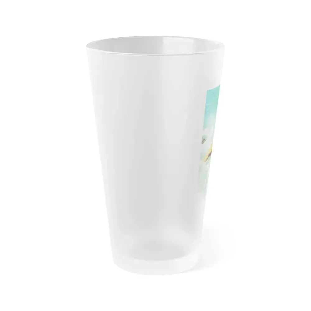 Bettie Page #476 (Vintage Female Icon) Frosted Pint Glass 16oz - Go Mug Yourself