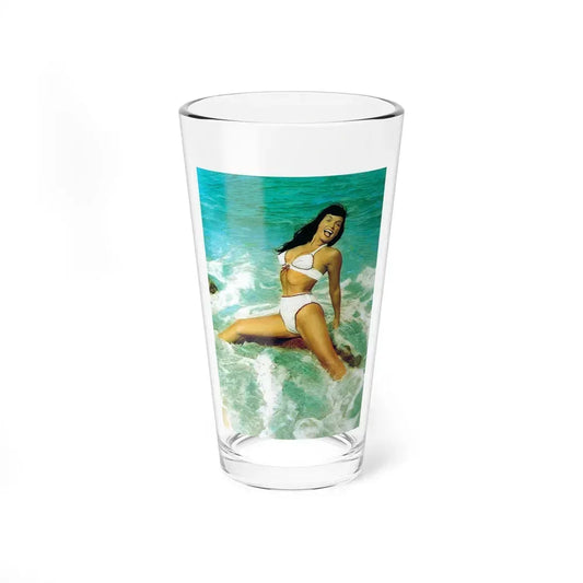 Bettie Page #476 (Vintage Female Icon) Pint Glass 16oz 16oz - Go Mug Yourself