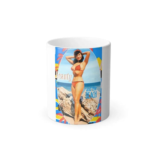Bettie Page #477 (Vintage Female Icon) Color Changing Mug 11oz 11oz - Go Mug Yourself