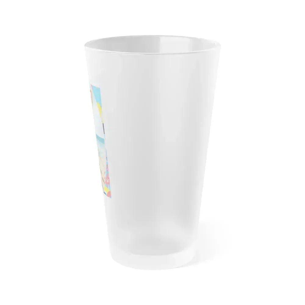 Bettie Page #477 (Vintage Female Icon) Frosted Pint Glass 16oz - Go Mug Yourself