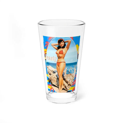 Bettie Page #477 (Vintage Female Icon) Pint Glass 16oz 16oz - Go Mug Yourself