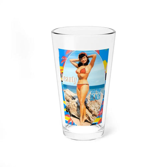 Bettie Page #477 (Vintage Female Icon) Pint Glass 16oz 16oz - Go Mug Yourself