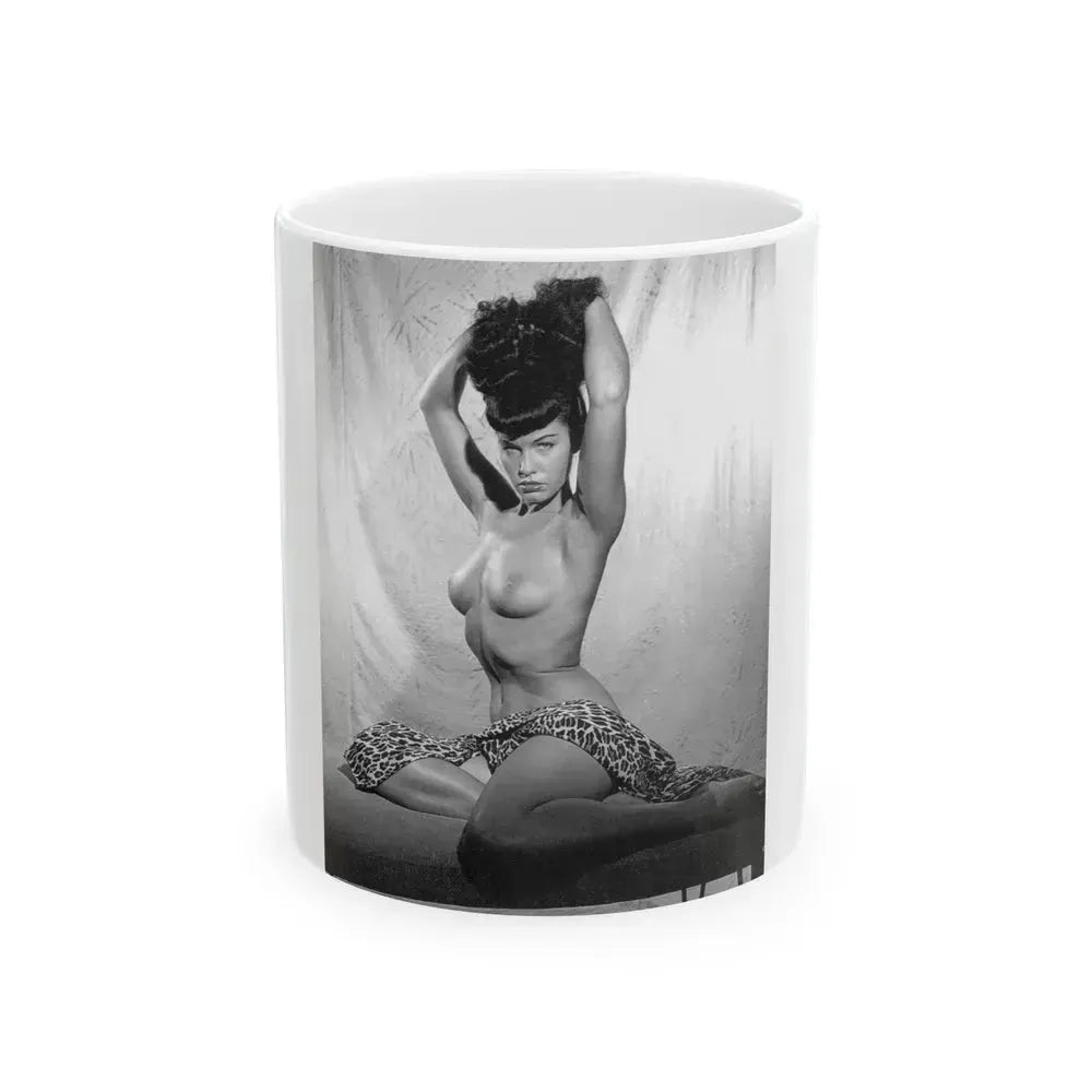 Bettie Page #478 (Vintage Female Icon) White Coffee Mug 11oz - Go Mug Yourself