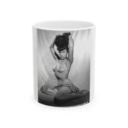 Bettie Page #478 (Vintage Female Icon) White Coffee Mug 11oz - Go Mug Yourself