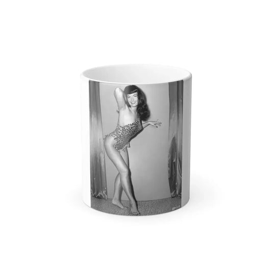 Bettie Page #49 (Vintage Female Icon) Color Changing Coffee Mug 11oz - Go Mug Yourself