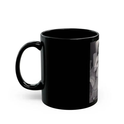 Bettie Page #498 (Vintage Female Icon) Black Coffee Mug - Go Mug Yourself