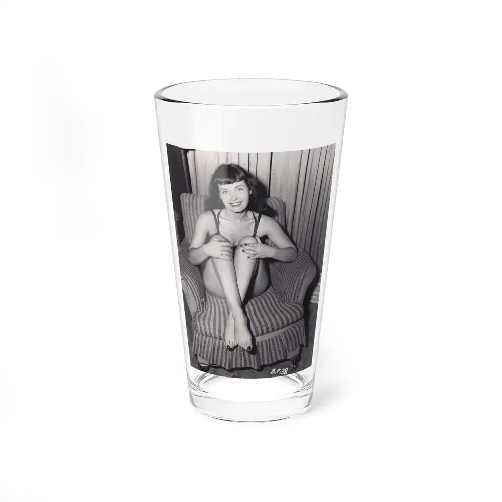 Bettie Page #498 (Vintage Female Icon) Pint Glass 16oz 16oz - Go Mug Yourself