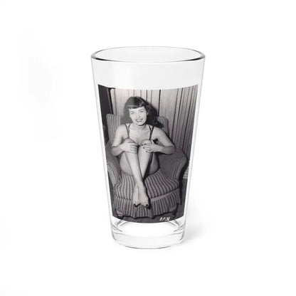 Bettie Page #498 (Vintage Female Icon) Pint Glass 16oz 16oz - Go Mug Yourself