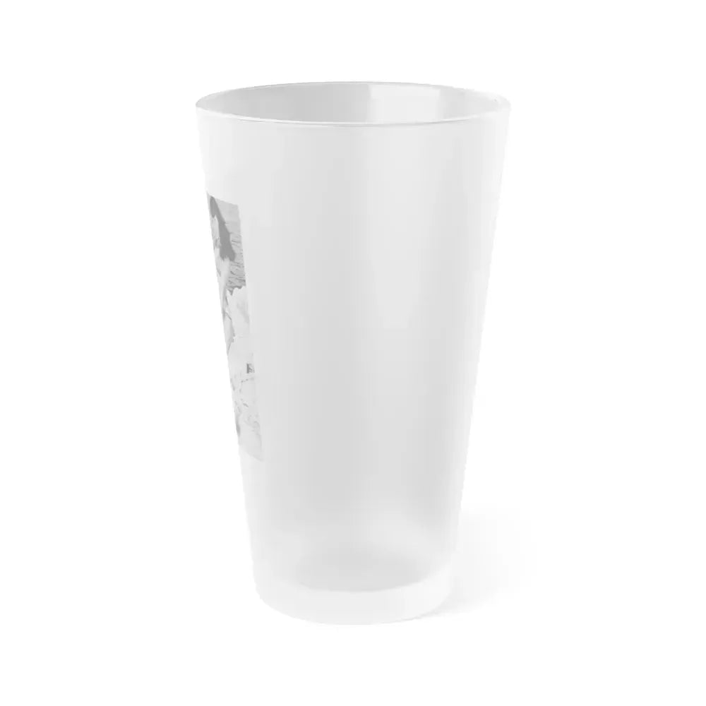 Bettie Page #499 (Vintage Female Icon) Frosted Pint Glass 16oz - Go Mug Yourself
