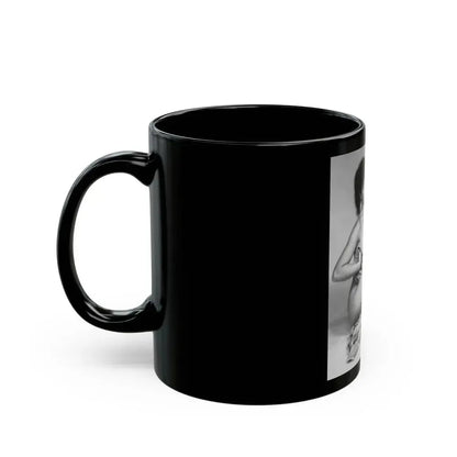 Bettie Page #500 (Vintage Female Icon) Black Coffee Mug - Go Mug Yourself