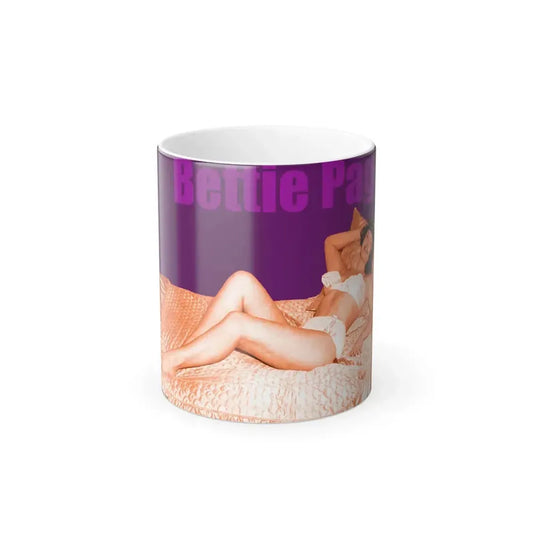 Bettie Page #503 (Vintage Female Icon) Color Changing Mug 11oz 11oz - Go Mug Yourself