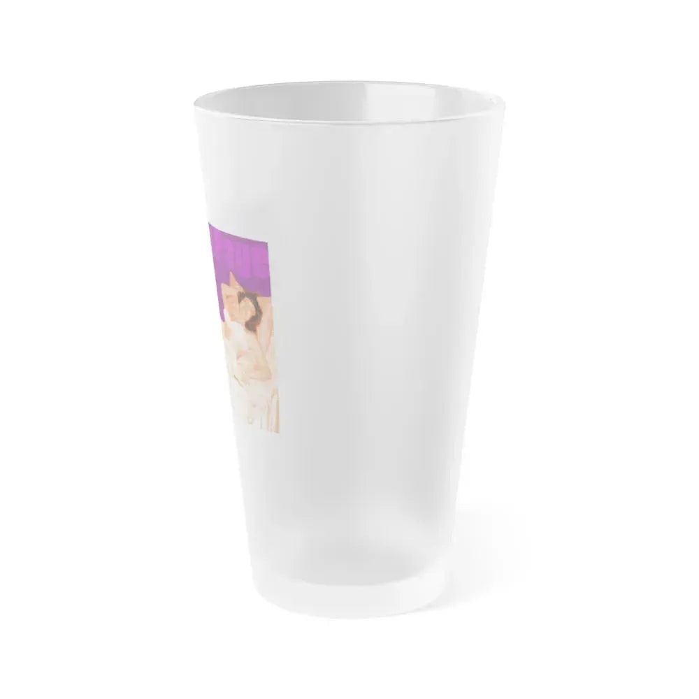 Bettie Page #503 (Vintage Female Icon) Frosted Pint Glass 16oz - Go Mug Yourself