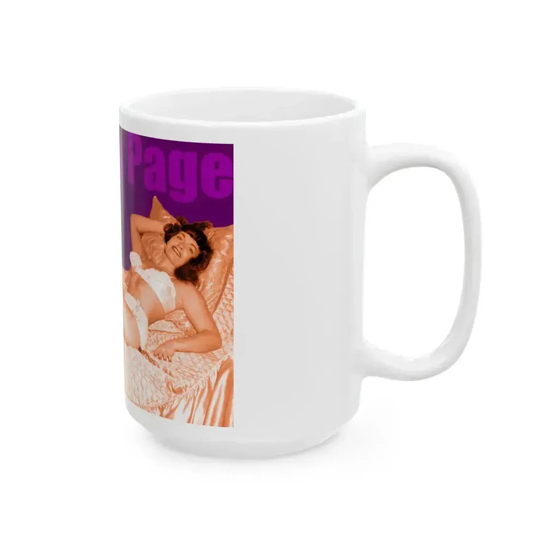 Bettie Page #503 (Vintage Female Icon) White Coffee Mug - Go Mug Yourself
