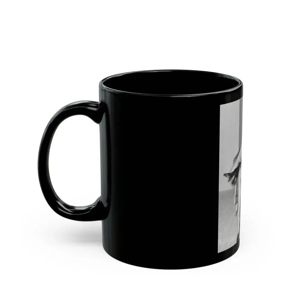 Bettie Page #506 (Vintage Female Icon) Black Coffee Mug - Go Mug Yourself
