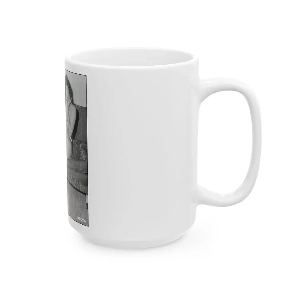Bettie Page #506 (Vintage Female Icon) White Coffee Mug - Go Mug Yourself