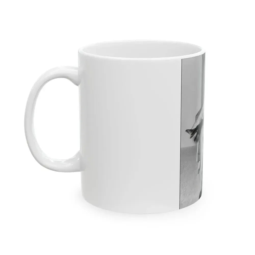 Bettie Page #506 (Vintage Female Icon) White Coffee Mug - Go Mug Yourself