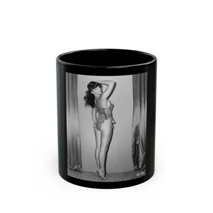 Bettie Page #507 (Vintage Female Icon) Black Coffee Mug 11oz - Go Mug Yourself