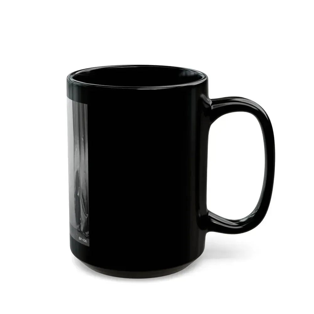 Bettie Page #507 (Vintage Female Icon) Black Coffee Mug - Go Mug Yourself