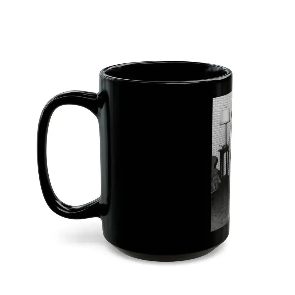 Bettie Page #508 (Vintage Female Icon) Black Coffee Mug - Go Mug Yourself