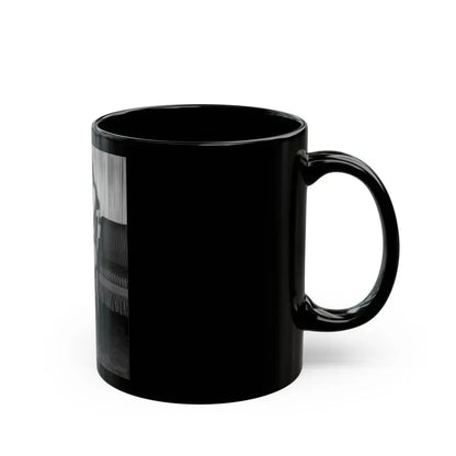 Bettie Page #508 (Vintage Female Icon) Black Coffee Mug - Go Mug Yourself