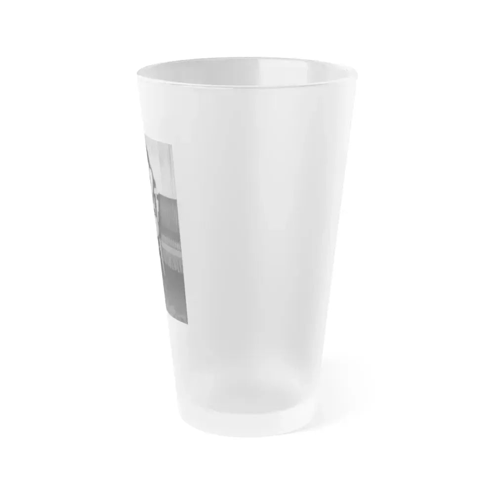 Bettie Page #508 (Vintage Female Icon) Frosted Pint Glass 16oz - Go Mug Yourself