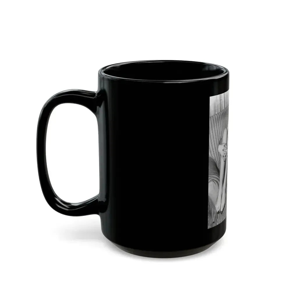 Bettie Page #509 (Vintage Female Icon) Black Coffee Mug - Go Mug Yourself