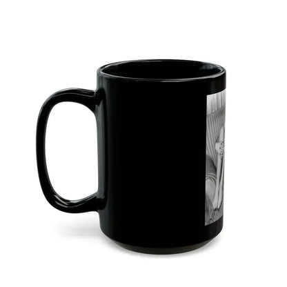 Bettie Page #509 (Vintage Female Icon) Black Coffee Mug - Go Mug Yourself