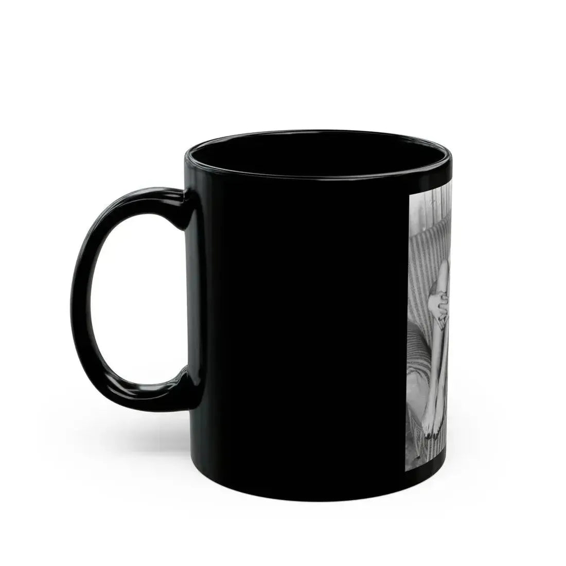 Bettie Page #509 (Vintage Female Icon) Black Coffee Mug - Go Mug Yourself