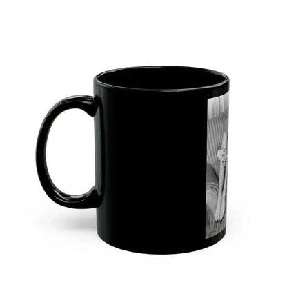 Bettie Page #509 (Vintage Female Icon) Black Coffee Mug - Go Mug Yourself