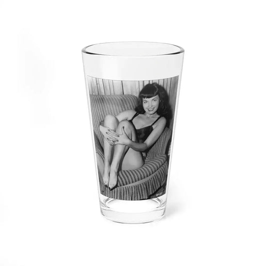Bettie Page #509 (Vintage Female Icon) Pint Glass 16oz 16oz - Go Mug Yourself