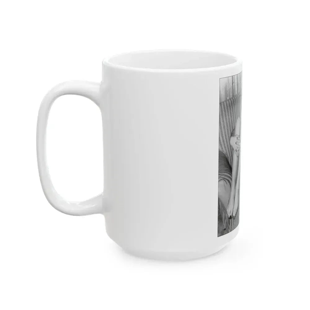 Bettie Page #509 (Vintage Female Icon) White Coffee Mug - Go Mug Yourself