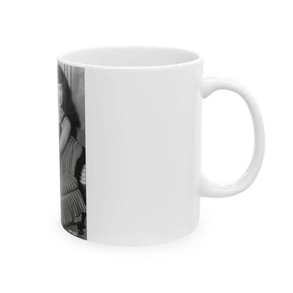 Bettie Page #509 (Vintage Female Icon) White Coffee Mug - Go Mug Yourself