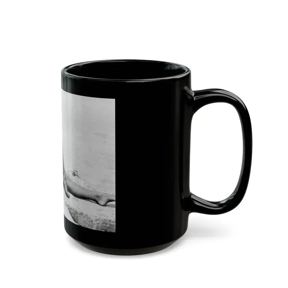 Bettie Page #512 (Vintage Female Icon) Black Coffee Mug - Go Mug Yourself