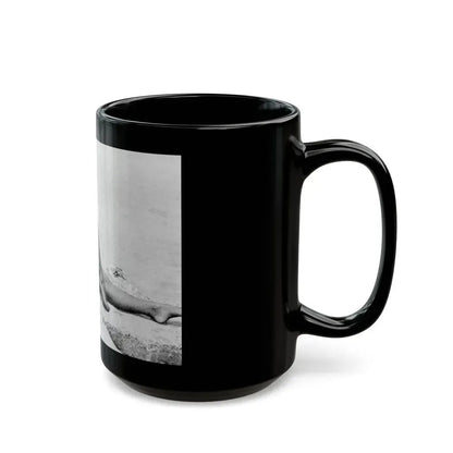 Bettie Page #512 (Vintage Female Icon) Black Coffee Mug - Go Mug Yourself