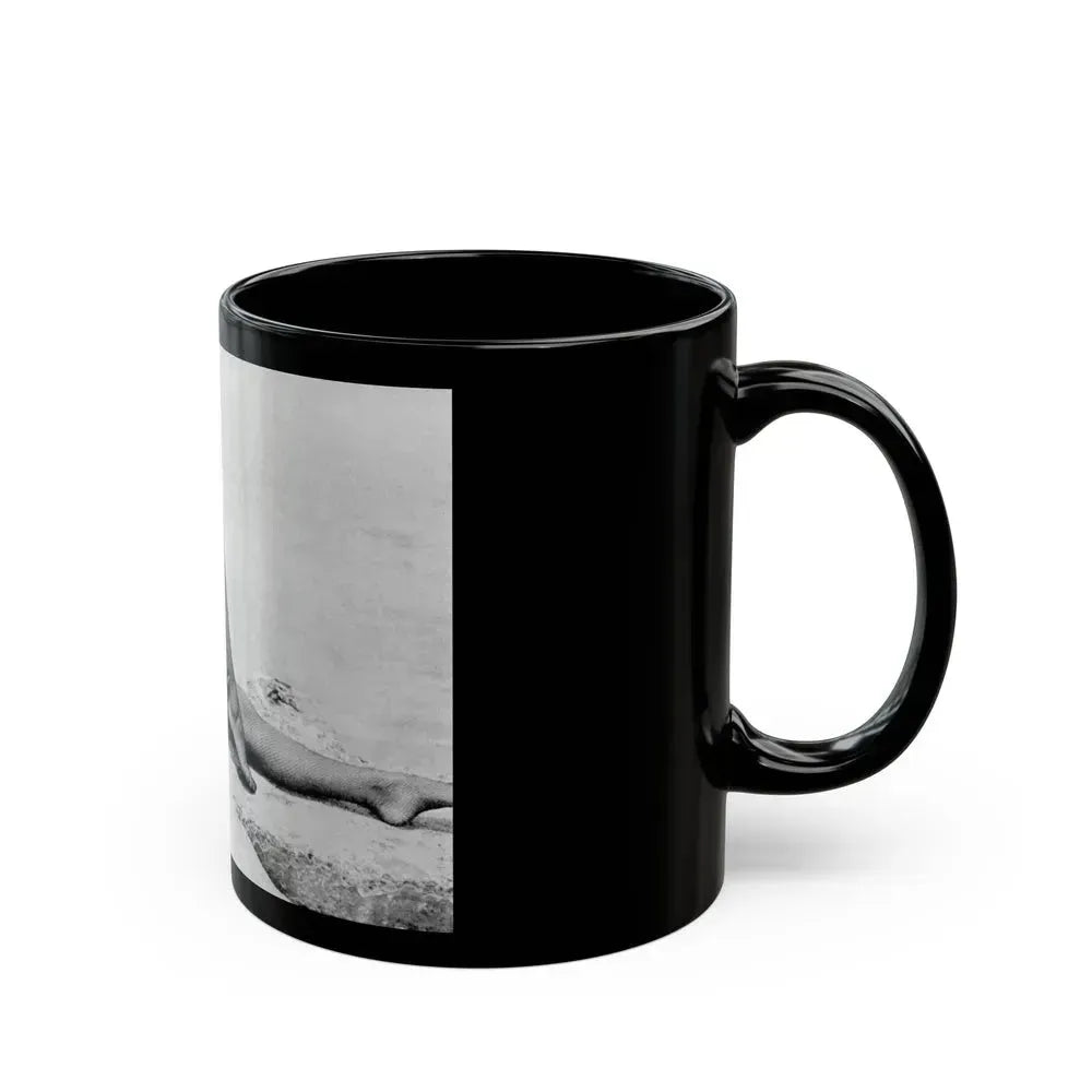 Bettie Page #512 (Vintage Female Icon) Black Coffee Mug - Go Mug Yourself