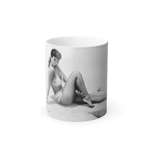 Bettie Page #512 (Vintage Female Icon) Color Changing Mug 11oz 11oz - Go Mug Yourself