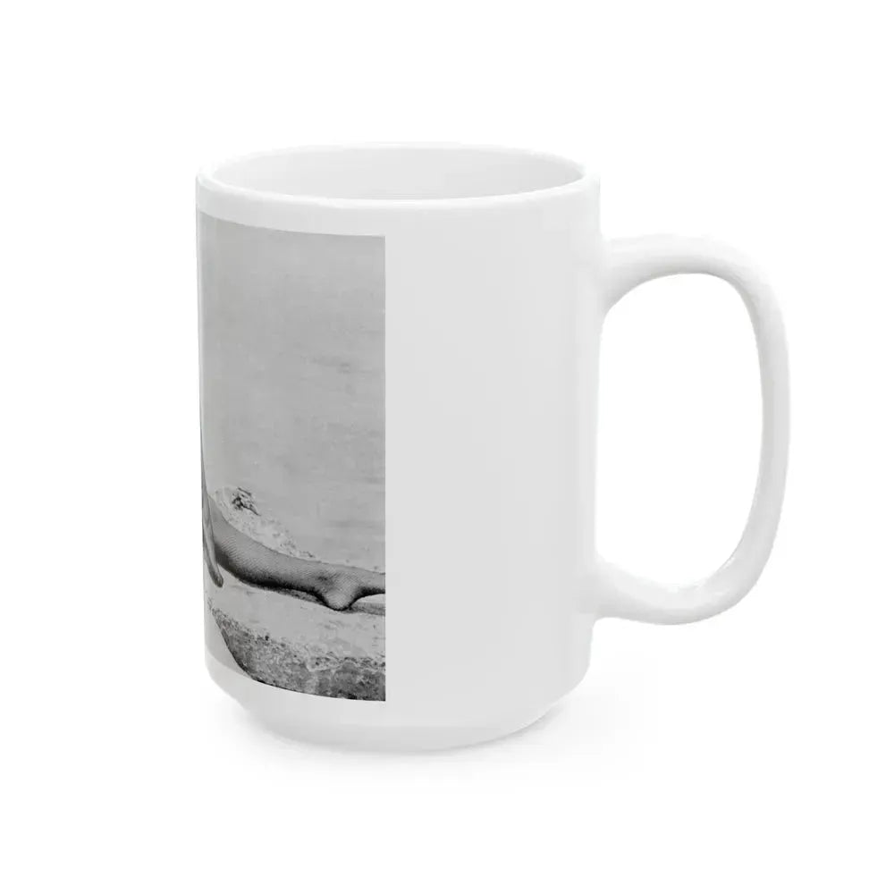 Bettie Page #512 (Vintage Female Icon) White Coffee Mug - Go Mug Yourself