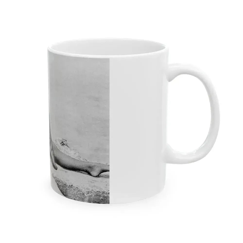 Bettie Page #512 (Vintage Female Icon) White Coffee Mug - Go Mug Yourself