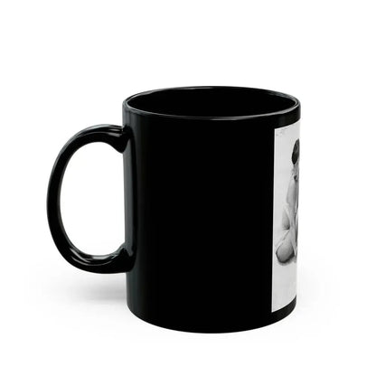 Bettie Page #513 (Vintage Female Icon) Black Coffee Mug - Go Mug Yourself