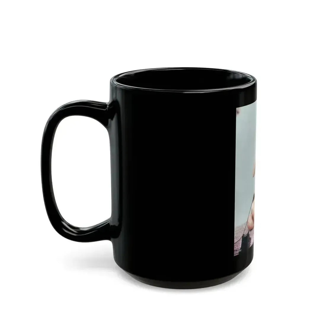 Bettie Page #517 (Vintage Female Icon) Black Coffee Mug - Go Mug Yourself