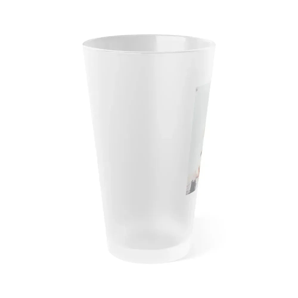 Bettie Page #517 (Vintage Female Icon) Frosted Pint Glass 16oz - Go Mug Yourself
