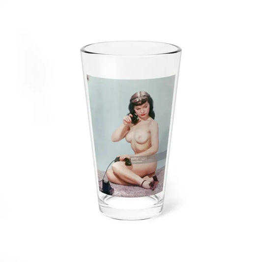 Bettie Page #517 (Vintage Female Icon) Pint Glass 16oz 16oz - Go Mug Yourself