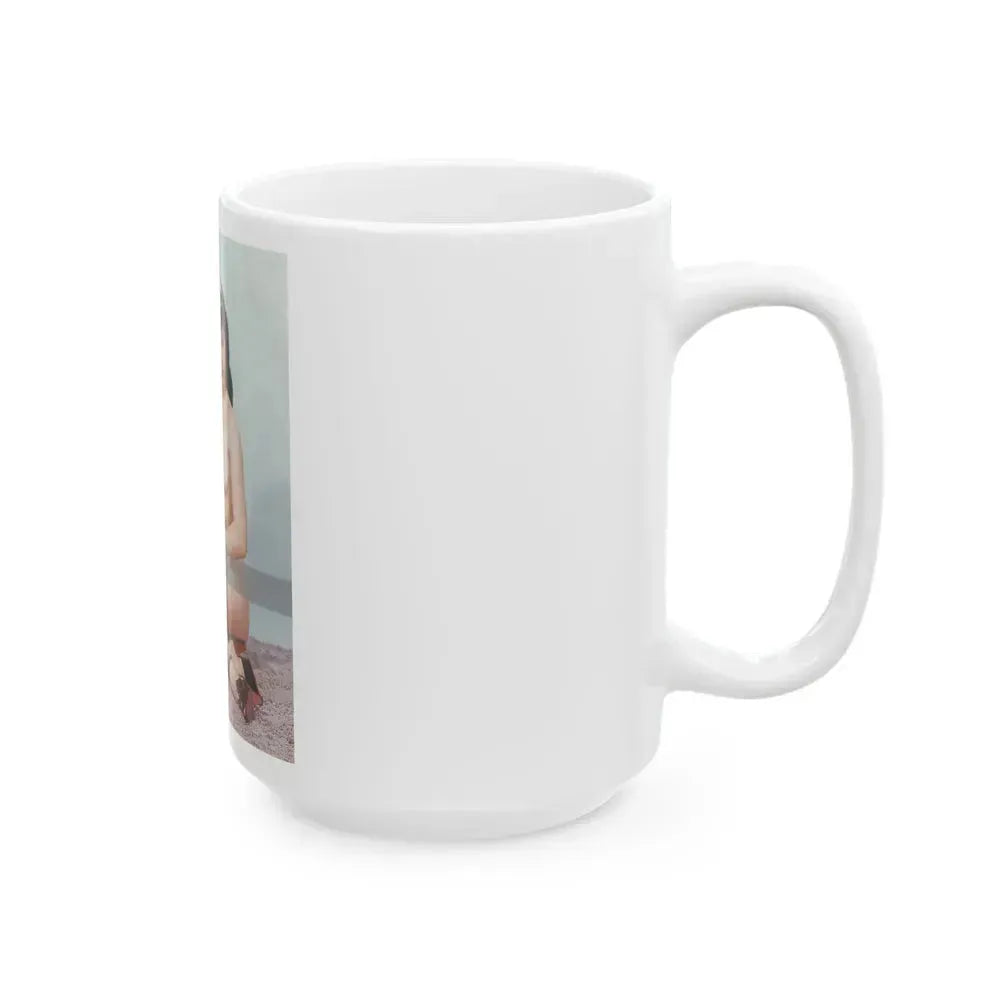 Bettie Page #517 (Vintage Female Icon) White Coffee Mug - Go Mug Yourself
