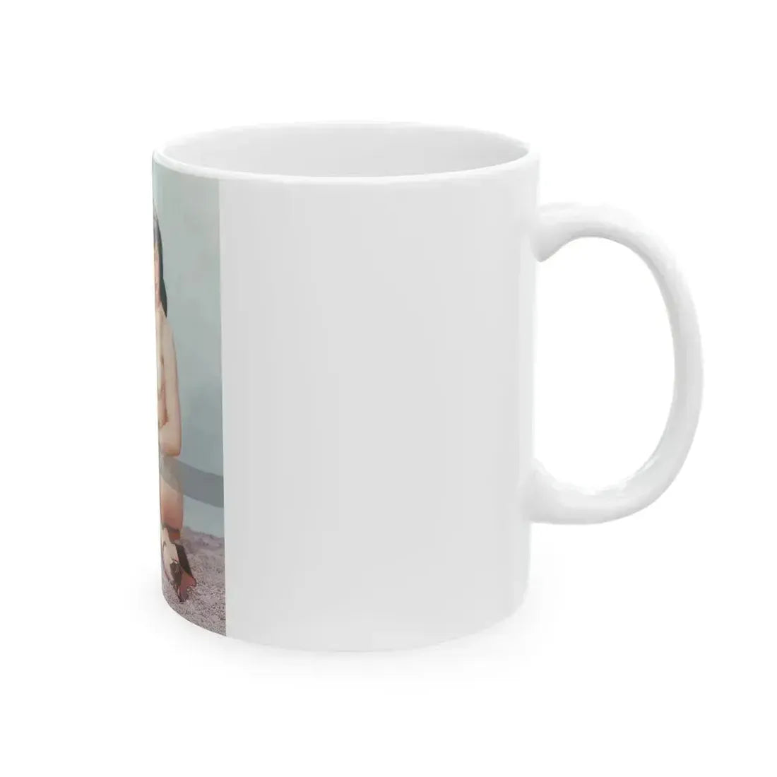 Bettie Page #517 (Vintage Female Icon) White Coffee Mug - Go Mug Yourself