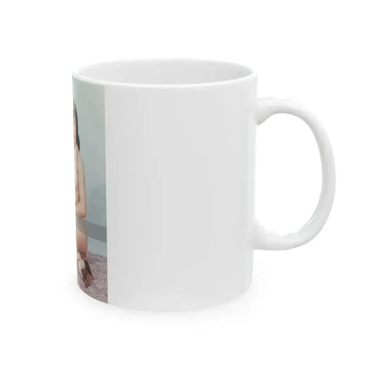 Bettie Page #517 (Vintage Female Icon) White Coffee Mug - Go Mug Yourself