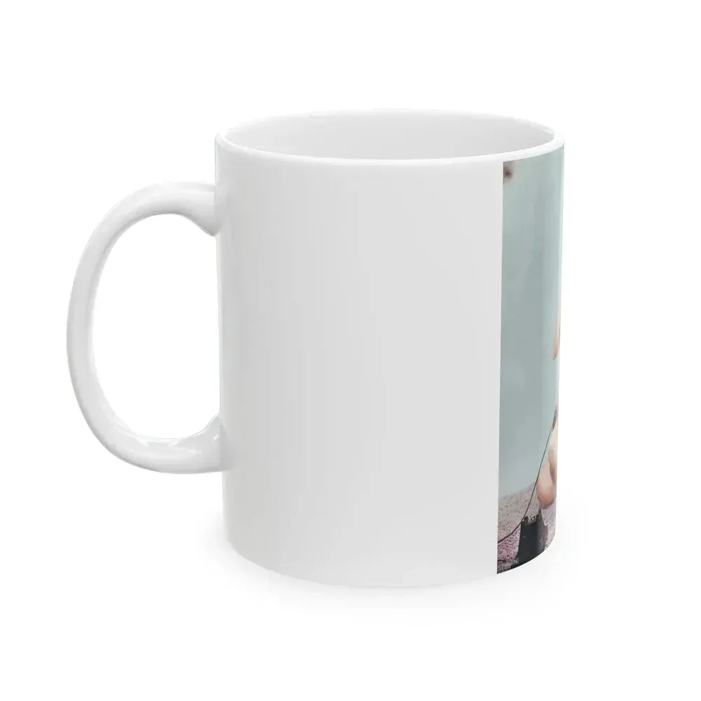 Bettie Page #517 (Vintage Female Icon) White Coffee Mug - Go Mug Yourself