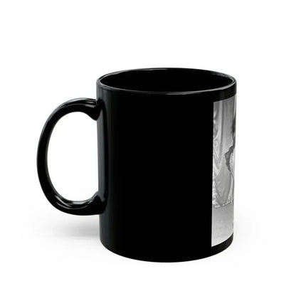 Bettie Page #52 (Vintage Female Icon) Black Coffee Mug - Go Mug Yourself