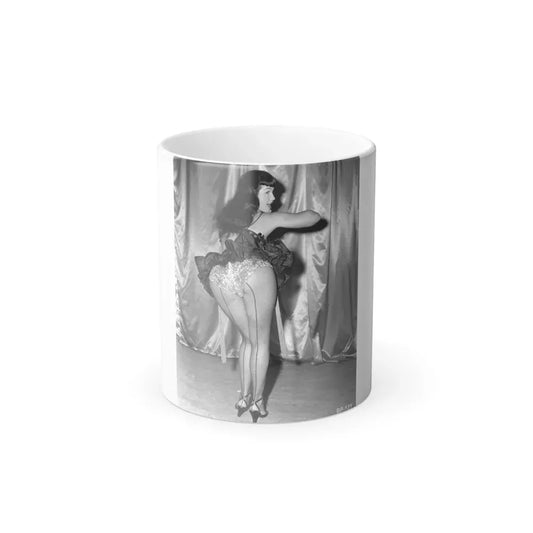 Bettie Page #52 (Vintage Female Icon) Color Changing Coffee Mug 11oz - Go Mug Yourself